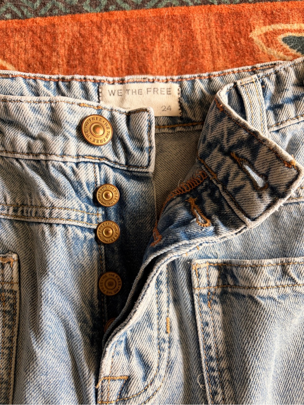 We The Free Light Wash Boyfriend Jeans - Picture 4 of 5